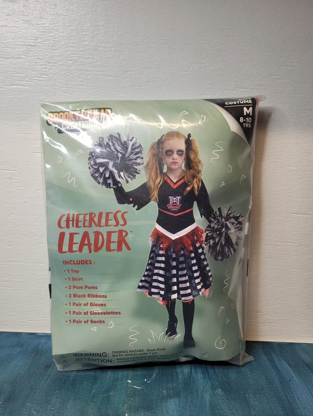 Spooktacular Creations Cheerless Leader Girl Costume Size Medium New